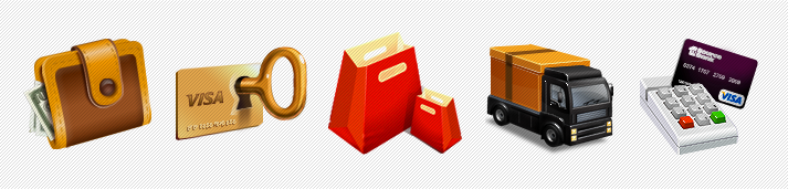 credit cards icon png. E-Commerce Icon Set