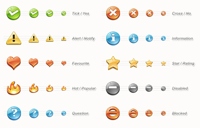 Status Icon Set