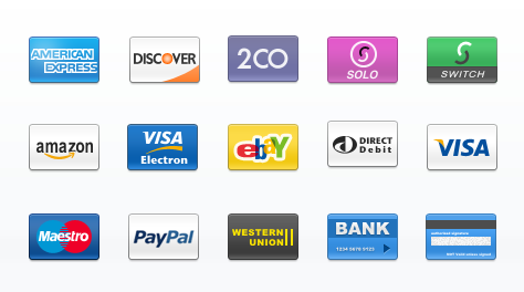 Credit Cards Icon Set