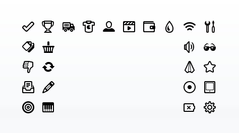 Outline Style Pictogram Set