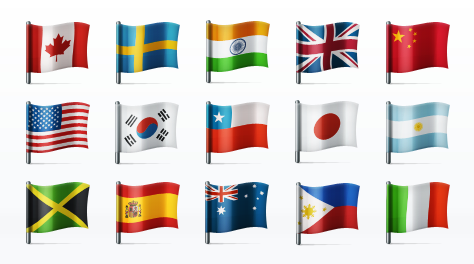 Country Flags Icon Set