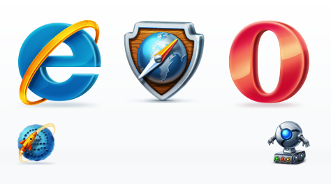 Web Browsers Icon Set