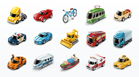 Transportation Icon Set