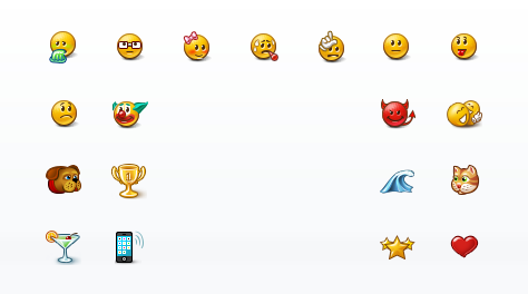 Emoticons & Smilies Icon Set