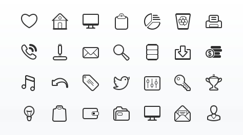 Simplicity Vector Icon Set