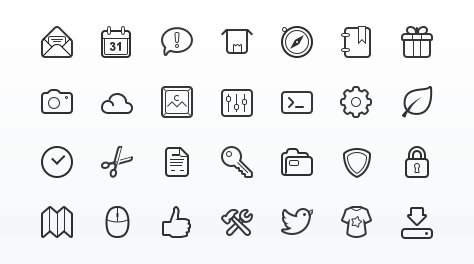 Simplicity Vector Icon Set