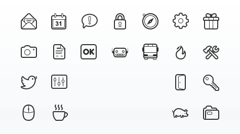 Simplicity Vector Icon Set