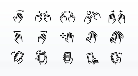 Gesture Vector Icon Set