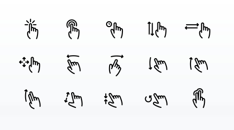 Gesture Vector Icon Set