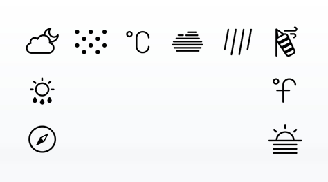 Weather Glyph Set