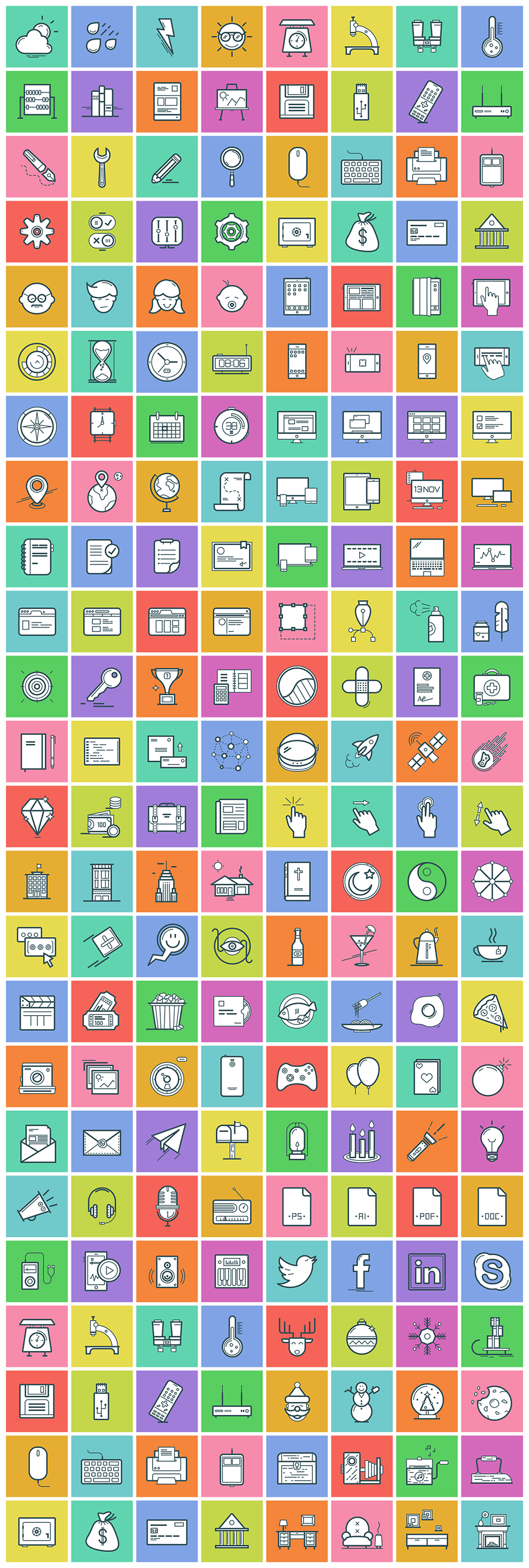 Complex Vector Icon Set